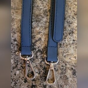 Navy Blue K. Carroll Vegan Suede Adjustable Purse Strap